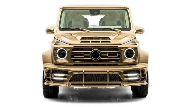 Золотой кирпич: уникальный удлинённый &laquo;гелик&raquo; от Mansory с 900-сильным V8