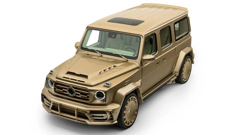 Золотой кирпич: уникальный удлинённый &laquo;гелик&raquo; от Mansory с 900-сильным V8