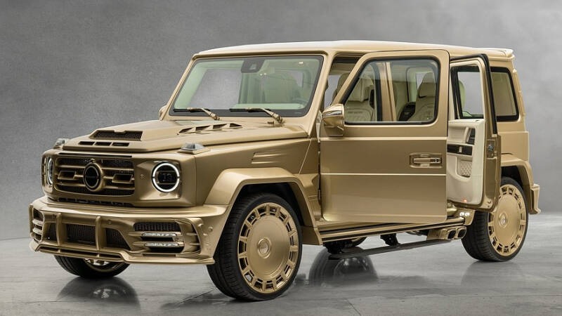 Золотой кирпич: уникальный удлинённый &laquo;гелик&raquo; от Mansory с 900-сильным V8