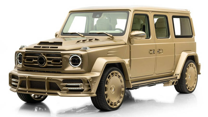 Золотой кирпич: уникальный удлинённый &laquo;гелик&raquo; от Mansory с 900-сильным V8