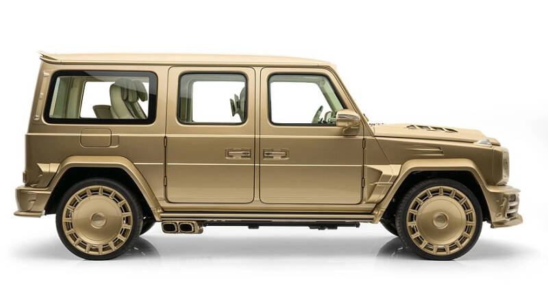 Золотой кирпич: уникальный удлинённый &laquo;гелик&raquo; от Mansory с 900-сильным V8